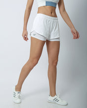 Load image into Gallery viewer, MW Daisy Lace shorts comes with inner compression wear for comfort, functional use, yet stylish.